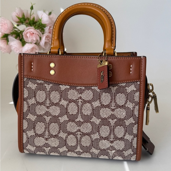 Coach Rogue Bag 20 In Signature Textile Jacquard Amber - Picture 1 of 12